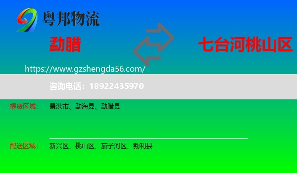 勐腊县到桃山区物流专线