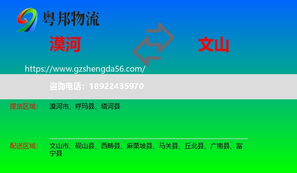 漠河市到文山物流