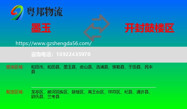 墨玉县到鼓楼区物流专线