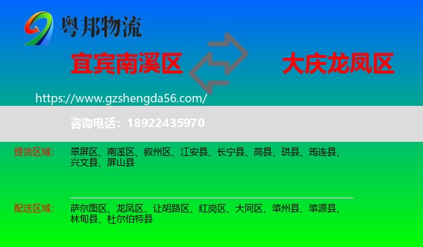 南溪区到龙凤区物流专线