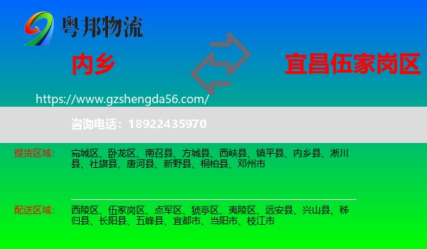内乡县到伍家岗区物流专线