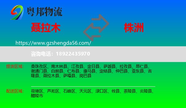 聂拉木县到株洲物流专线