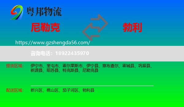 尼勒克县到勃利县物流专线