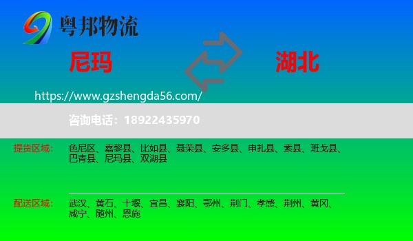 尼玛县到湖北物流专线
