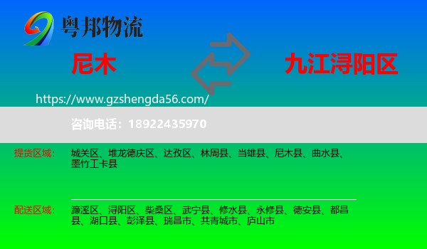 尼木县到浔阳区物流专线