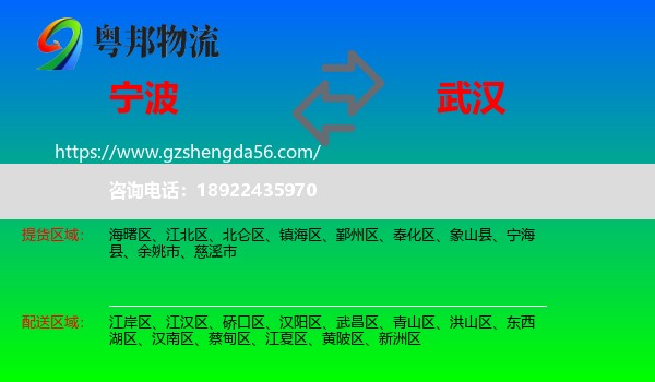 宁波到武汉专线