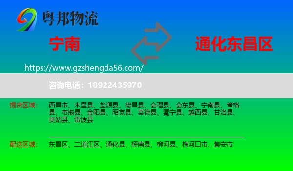宁南县到东昌区物流专线