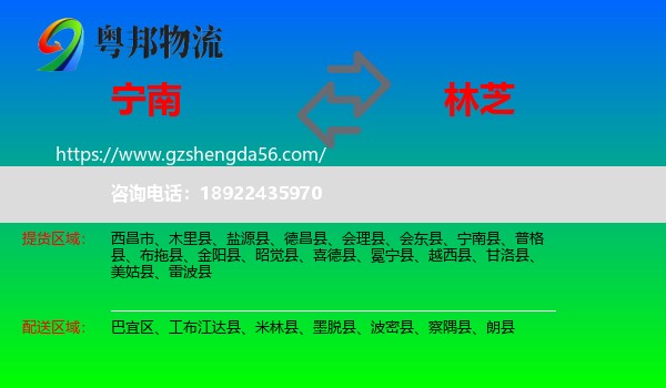 宁南县到林芝物流