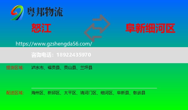 怒江到细河区物流专线