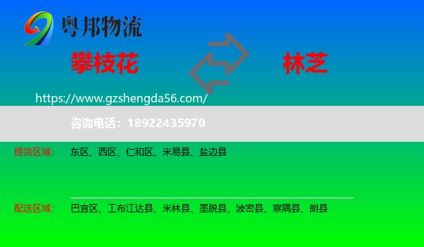攀枝花到林芝物流专线