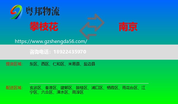 攀枝花到南京专线