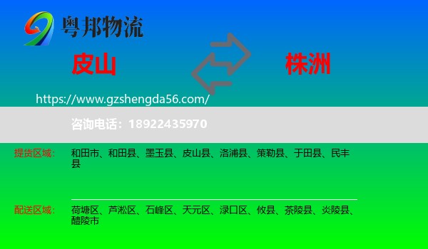 皮山县到株洲物流专线