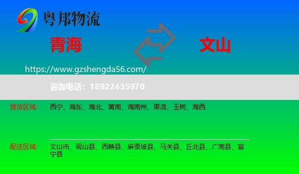青海到文山物流专线