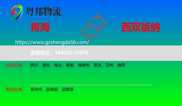 青海到西双版纳物流专线