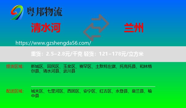 清水河县到兰州专线