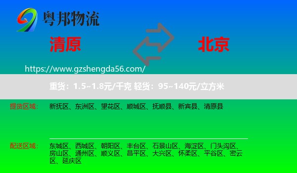 清原县到北京专线