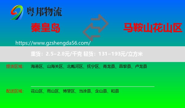 秦皇岛到花山区物流专线
