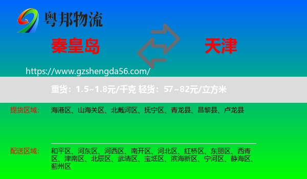 秦皇岛到天津专线