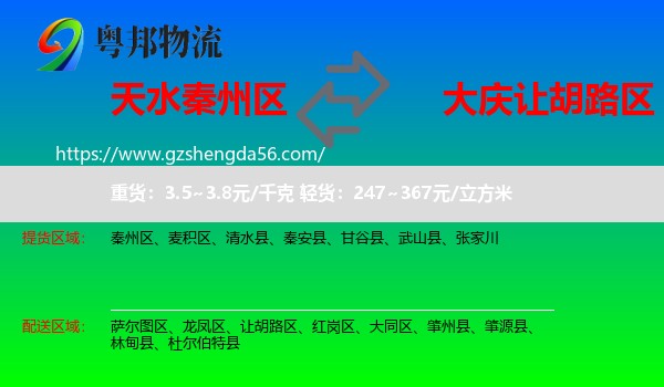 秦州区到让胡路区物流专线