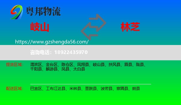 岐山县到林芝物流专线