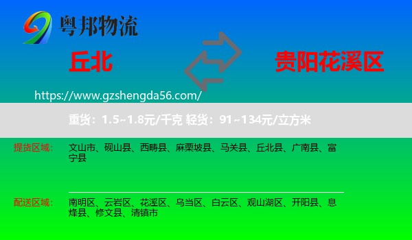 丘北县到花溪区物流专线