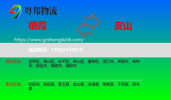 栖霞市到皮山县物流专线