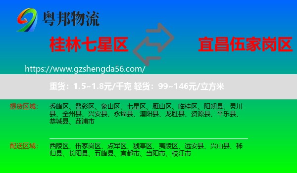 七星区到伍家岗区物流专线
