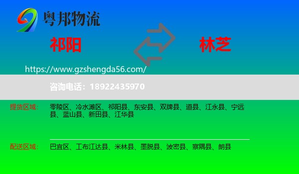 祁阳县到林芝物流