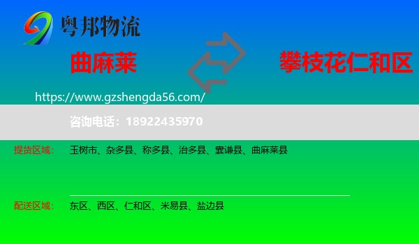 曲麻莱县到仁和区物流专线