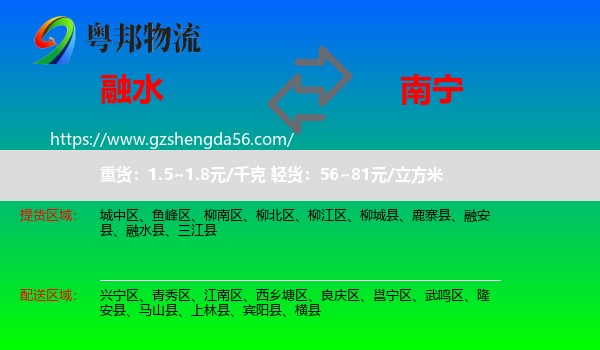 融水县到南宁专线