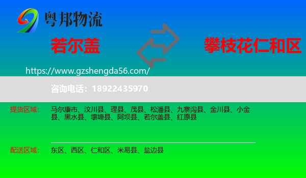 若尔盖县到仁和区物流专线