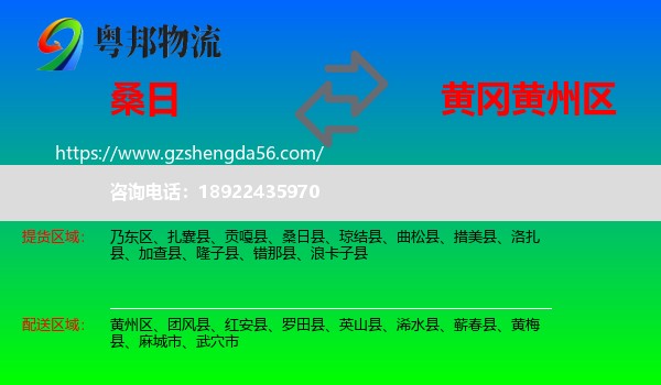 桑日县到黄州区物流专线
