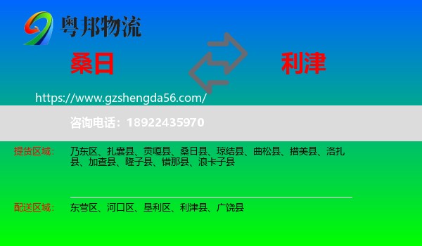 桑日县到利津县物流专线