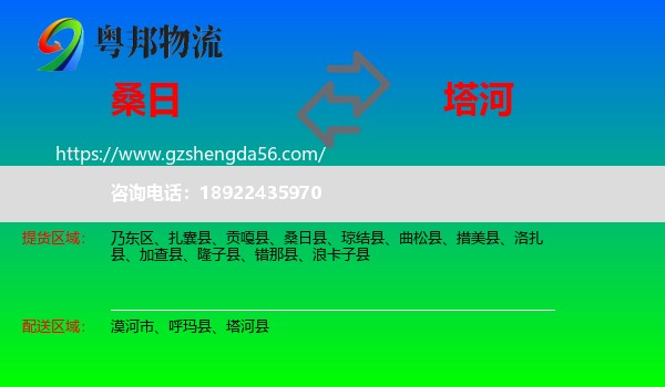 桑日县到塔河县物流专线