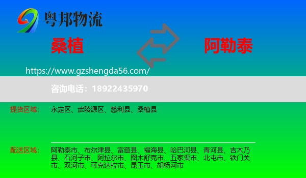 桑植县到阿勒泰物流