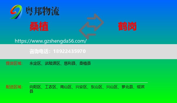 桑植县到鹤岗物流