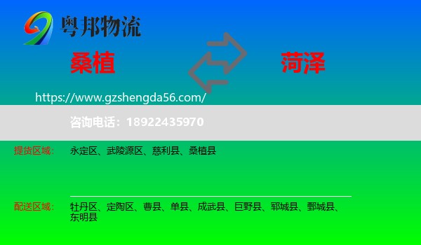 桑植县到菏泽物流