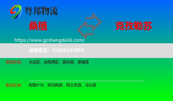 桑植县到克孜勒苏物流