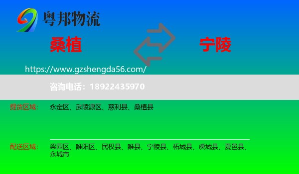 桑植县到宁陵县物流专线
