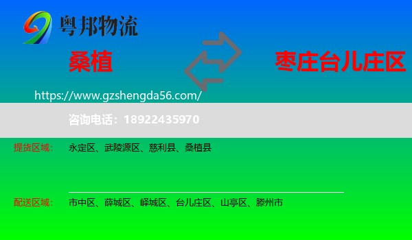 桑植县到台儿庄区物流专线