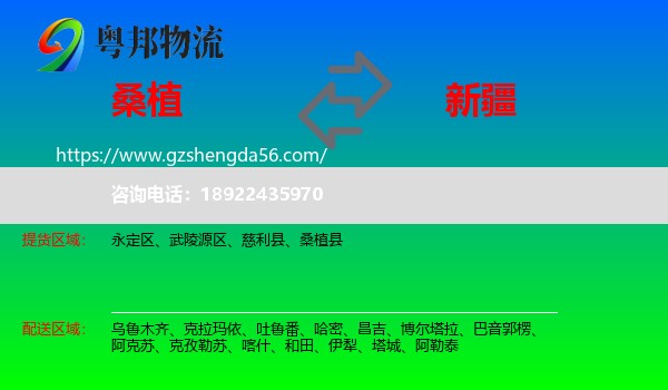 桑植县到新疆物流