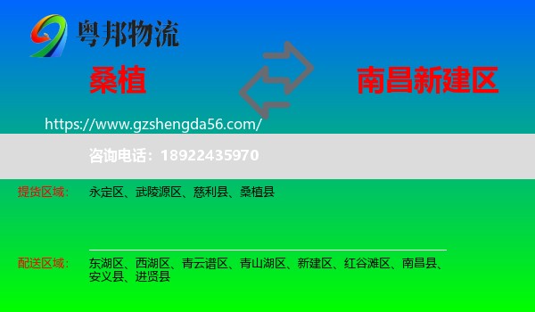桑植县到新建区物流专线