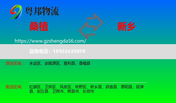 桑植县到新乡物流