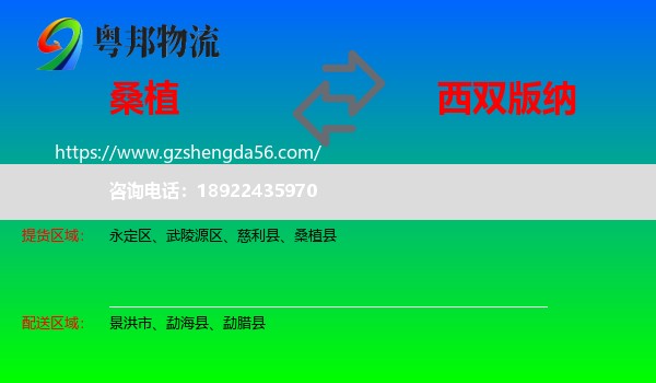 桑植县到西双版纳物流
