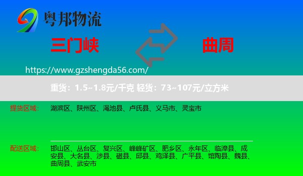 三门峡到曲周县物流专线