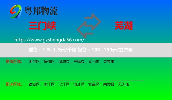 三门峡到芜湖物流专线