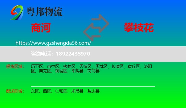 商河县到攀枝花物流