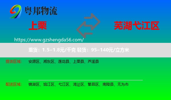 上栗县到弋江区物流专线