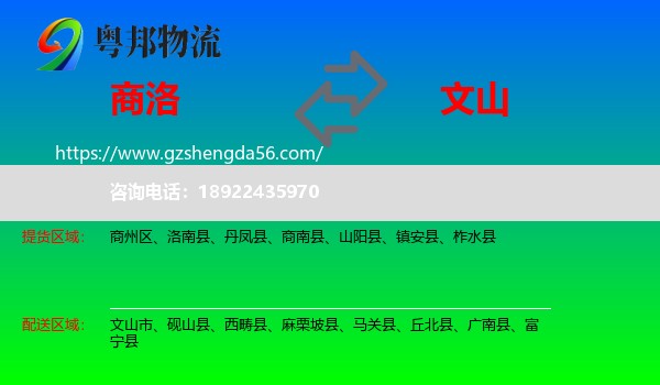 商洛到文山物流