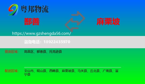 鄯善县到麻栗坡县物流专线